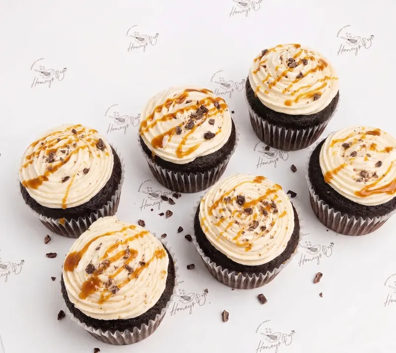 Chocolate & Caramel Cupcakes